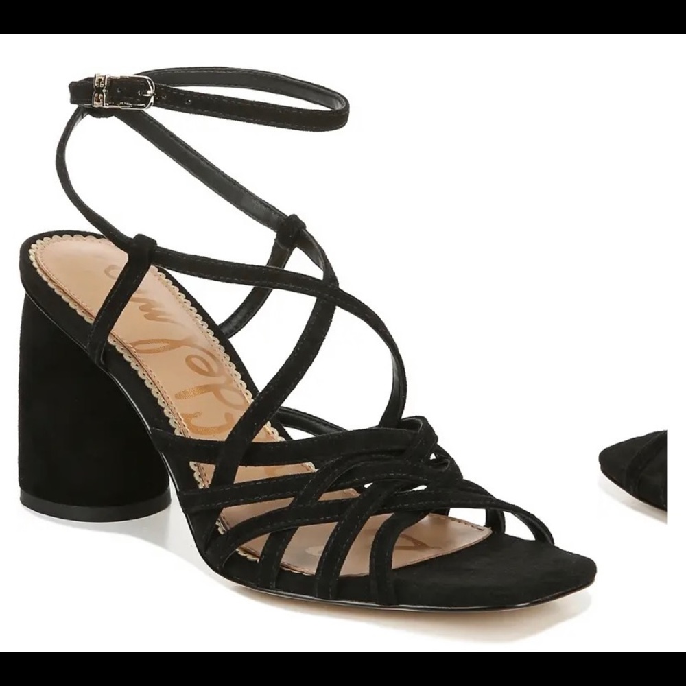 Sam Edelman black strappy heels